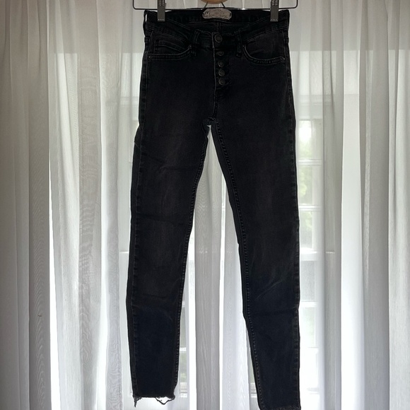 Free People Denim - Free People Low-Rise Skinny Jean